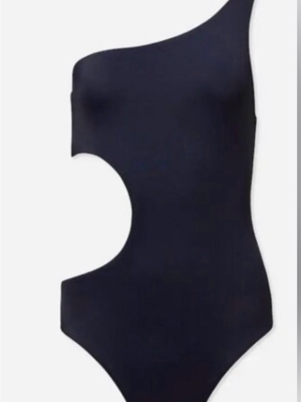 Onia One-Shoulder Navy Women's One-Piece Swimsuit